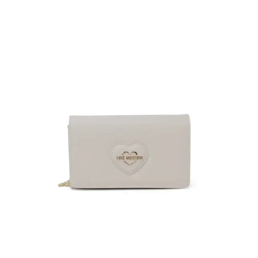 Love Moschino white heart wallet, spring summer women bag