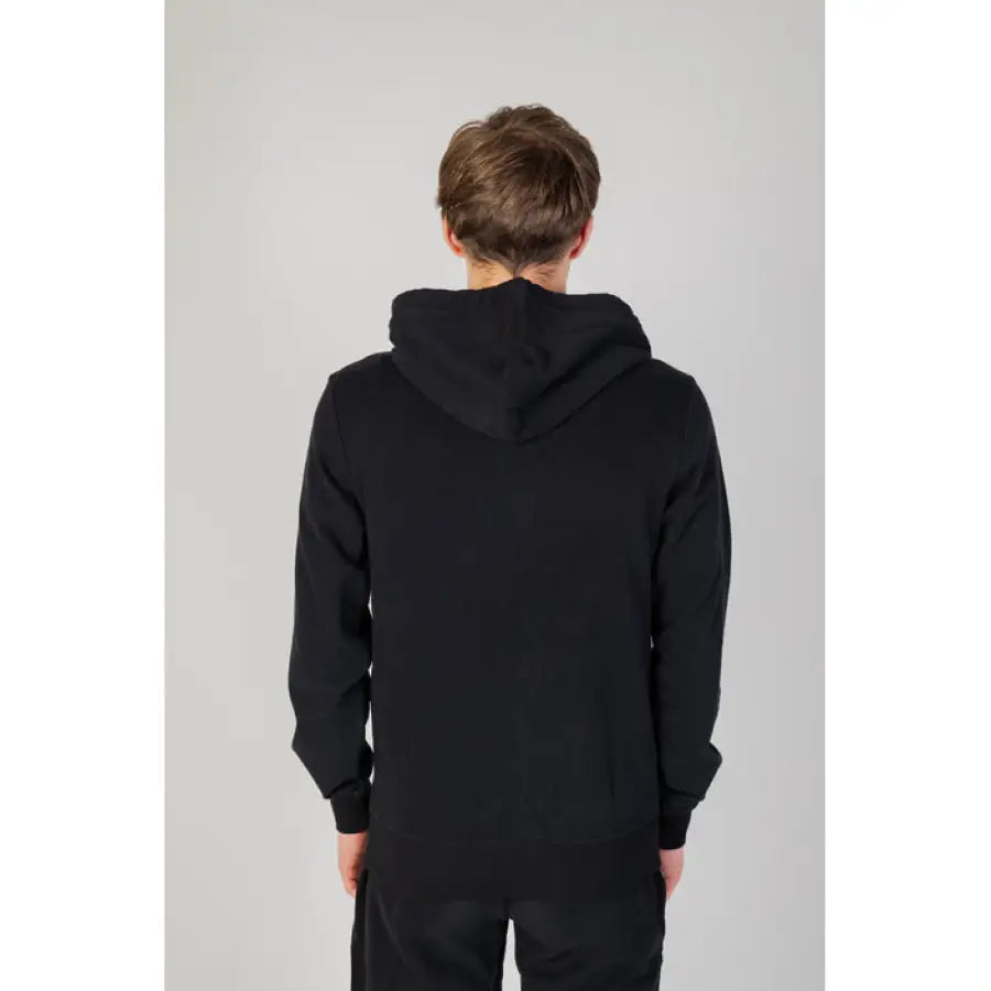 
                      
                        Emporio Armani black hoodie for men, epitome of urban style clothing
                      
                    