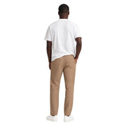 Beige Chino-Hosen mit dezenter Streifenstruktur aus Baumwolle und klassischer, taillierter Passform von Hydra Men