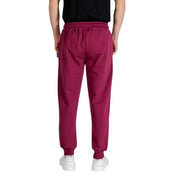 Icon Herren-Jogginghose in Bordeauxrot mit elastischem Bund und gerippten Bündchen für bequemen Freizeitlook