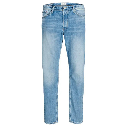 Jack & Jones Herren-Jeans aus hellblauem Denim mit klassischem geradem Bein und dezenter Waschung aus 100 % Baumwolle für Herbst und Winter