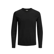 Black Jack & Jones Herren-Strickpullover mit Rundhalsausschnitt, gerippten Bündchen und Saum aus Baumwolle