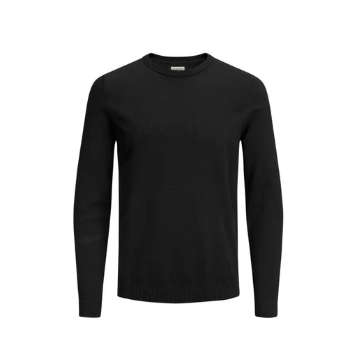 Black Jack & Jones Herren-Strickpullover mit Rundhalsausschnitt, gerippten Bündchen und Saum aus Baumwolle