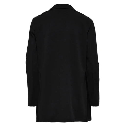 Schwarzer Damenblazer von Jacqueline de Yong mit elegantem, tailliertem Schnitt und klassischem Kragen aus Polyester-Elastan