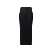 Jacqueline de yong women black high-waisted pencil skirt with sleek slim fit and subtle front seam detailing