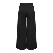 Jacqueline De Yong Schwarze Damen-Schlupfhose mit weitem Bein und elastischem Bund für bequemen Tragekomfort