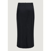 Jacqueline de Yong women grey polyester blend skirt with high-waisted tailored fit and subtle front seam
