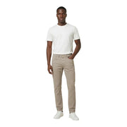 Beige Slim-Fit-Jeans aus Denim mit klassischem Five-Pocket-Design und weißen Ziernähten aus Baumwoll-Piqué-Mischgewebe von Jeckerson