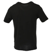 Jeckerson Herren, schwarz, schmal geschnitten t-shirt mit Rundhalsausschnitt, kurzen Ärmeln und dezenter Struktur aus weichem Stoff