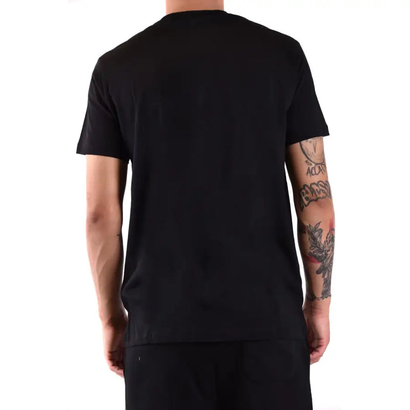 Schwarzes Kurzarmshirt mit Rundhalsausschnitt t-shirt von Karl Lagerfeld aus Baumwolle, für Herren-Freizeitkleidung