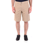 Beige chino shorts with classic fit and side pockets suitable for casual wear in khaki cargo style