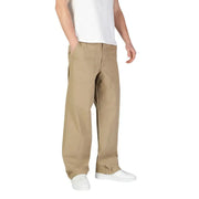 Khaki wide-leg pants from Jack and Jones Men’s Beige Cotton Trousers for Spring Summer