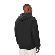Schwarzer Lacoste Herren-Baumwollhoodie mit weichem, strukturiertem Stoff und gerippten Bündchen für bequemen Freizeitlook