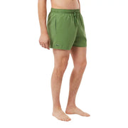 Grüne Lacoste Herren-Badehose aus Polyester mit Kordelzugbund und Seitentasche MH6270