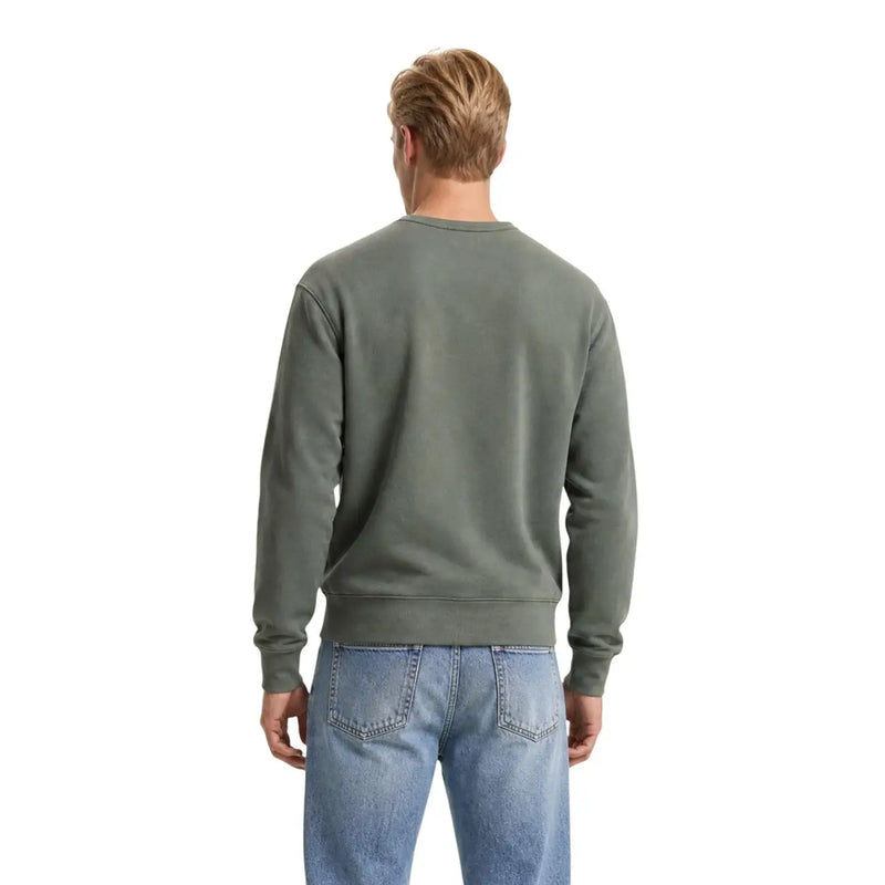 Levi's Herren-Sweatshirt aus grüner Baumwolle mit Rundhalsausschnitt und olivgrünem Crewneck-Design für lässige Kleidung