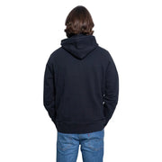 Schwarzer Levi's Herren-Hoodie aus Baumwolle in Marineblau mit weichem, strukturiertem Stoff und gerippten Bündchen