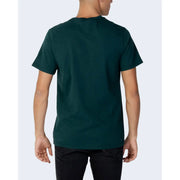 Levi's Herren-T-Shirt aus dunkelgrüner Baumwolle mit kurzen Ärmeln und Rundhalsausschnitt, Vorderansicht – perfekt für die Freizeit.