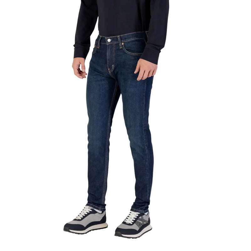 Levi's Slim-Fit-Jeans für Herren aus dunkelblauem Denim mit klassischem Five-Pocket-Design, Vorderansicht
