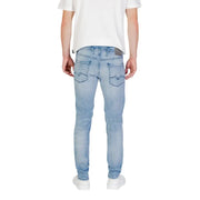 Light blue denim jeans displayed as a product image highlighting stylish casual wear