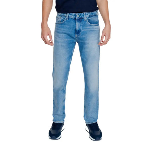 Light blue denim jeans from Tommy Jeans displayed on a retail website
