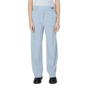 Light blue wide-leg high-waist trousers - Only Women Trousers collection