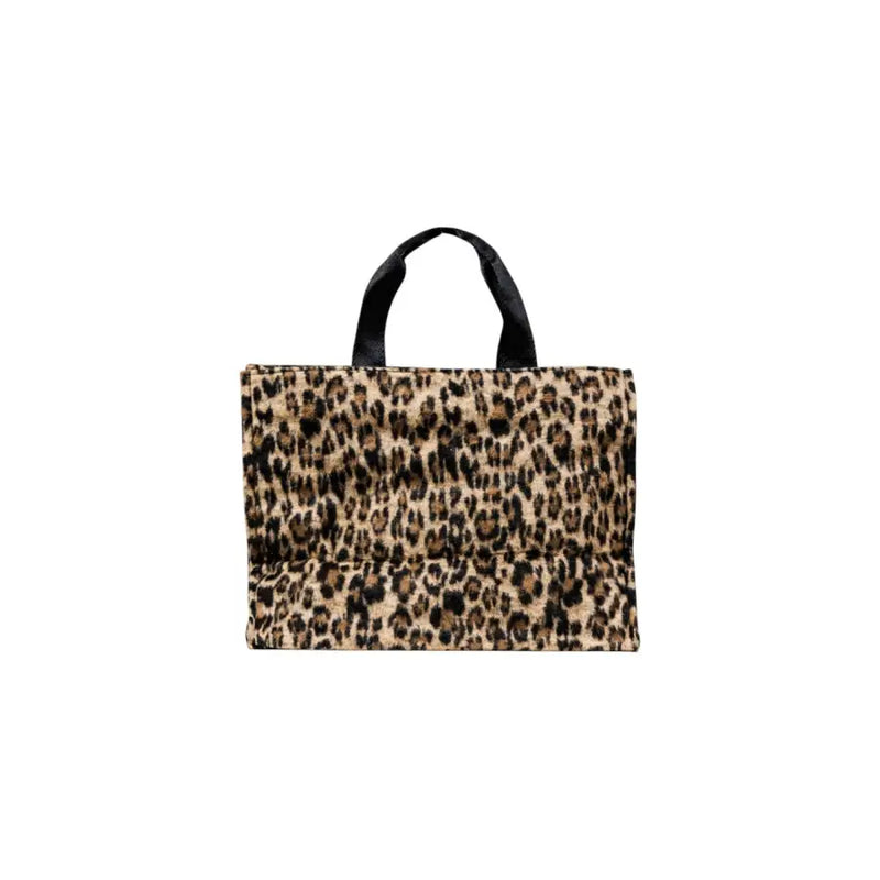 Leopard print tote bag with black handles from Liu Jo Beige Leopard Print Handbag collection