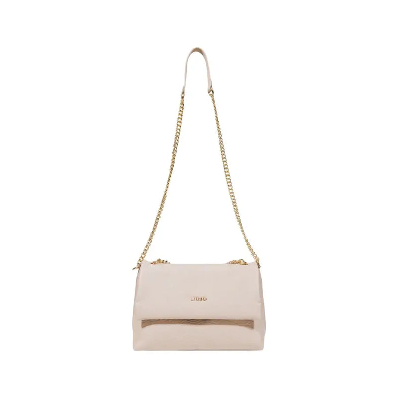 Light pink shoulder bag with gold chain strap from Liu Jo Black Handbag for Women