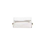 Weiße Lederclutch mit goldfarbenen Beschlägen Liu Jo Handtasche