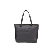 Dark gray Liu Jo tote bag with two shoulder straps, polyurethane material, zip closure
