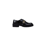 Liu Jo Schwarzer Damen-Monk-Strap-Schuh aus Kunstleder mit goldener Schnalle