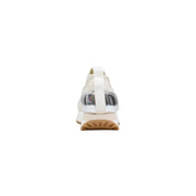 White knit sneaker with reflective silver heel tab and beige rubber sole from liu jo women polyester sport shoes collection