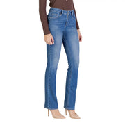 Liu Jo women’s blue cotton blend jeans with a classic straight-leg cut and subtle fading for spring summer