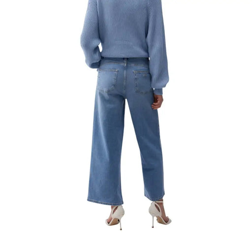 Liu Jo Damen-Jeans, hellblau, weit geschnitten, lockere Passform, Rückansicht