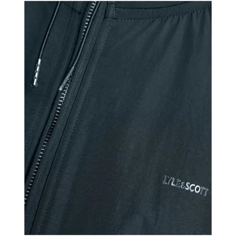 Dunkelblauer Kapuzenpullover mit Reißverschluss aus der Lyle and Scott Herrenkollektion