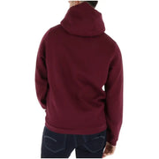 Lyle and Scott Herren-Hoodie-Sweatshirt aus bordeauxfarbener Baumwolle mit weichem, strukturiertem Stoff und gerippten Bündchen