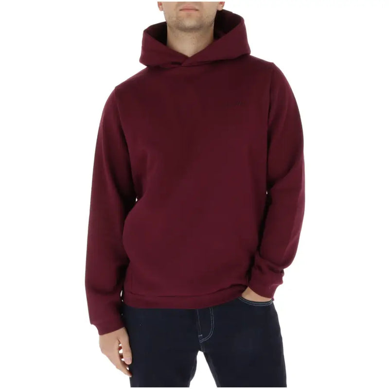 Lyle and Scott Herren-Hoodie aus bordeauxroter Baumwolle mit weichem, glattem Stoff und klassischem Design