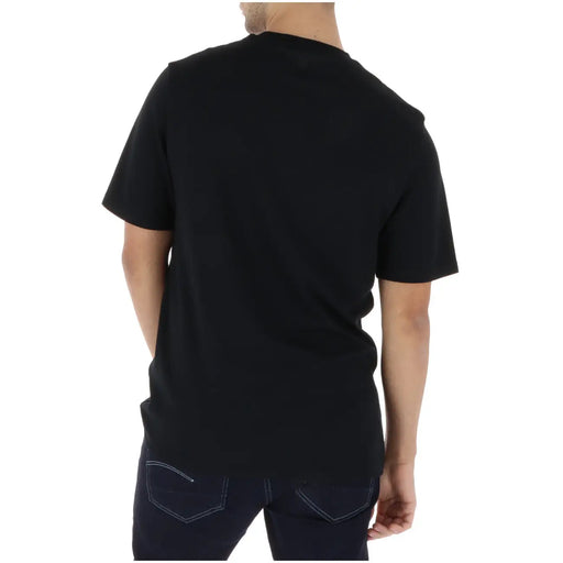 Black short-sleeved crew neck cotton t-shirt for men by Lyle & Scott ideal for casual wear