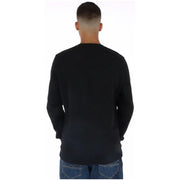Lyle & Scott Schwarzes Herren-Sweatshirt aus Baumwolle mit langen Ärmeln und Rundhalsausschnitt für die Freizeit.