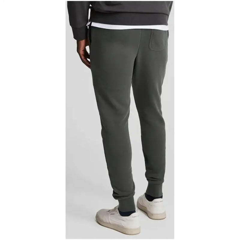 Lyle & Scott Graue Herren-Baumwollhose mit Vordertaschen aus weichem Stretchmaterial und gerippten Bündchen