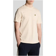 Beige crew-neck T-shirt from Lyle & Scott Men’s Pink Printed T-Shirt collection