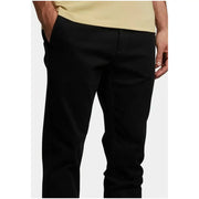 Black slim-fit chino pants by Lyle & Scott made from a cotton blend with a clean tailored design