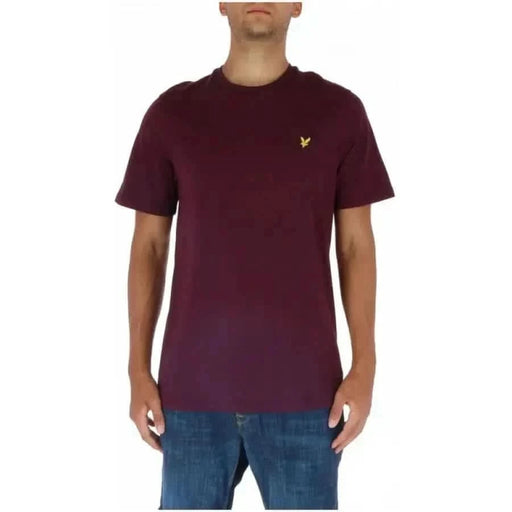 Lyle & Scott - Männer T-Shirt - bordeaux / S - Bekleidung