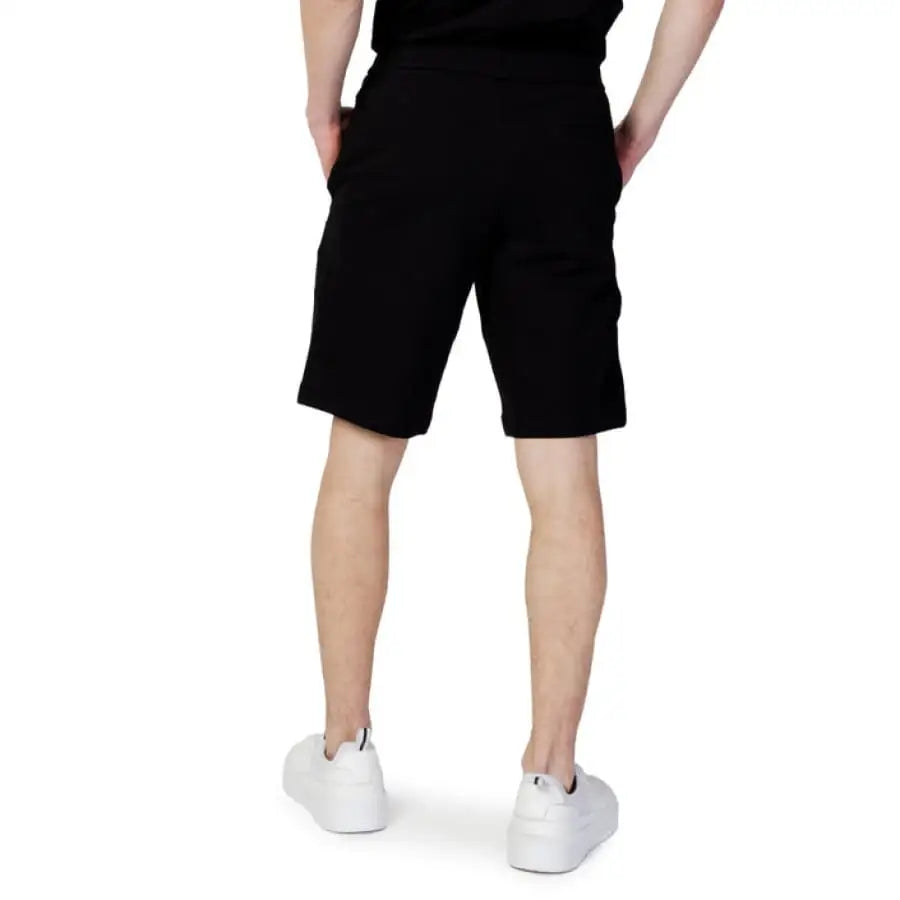 Armani Exchange Men in Black Shorts and T-Shirt
