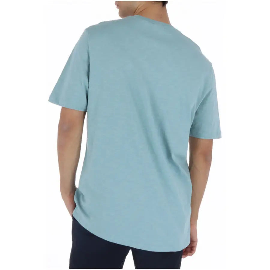 Lyle & Scott men t-shirt featuring man in blue Scott Lyle tee