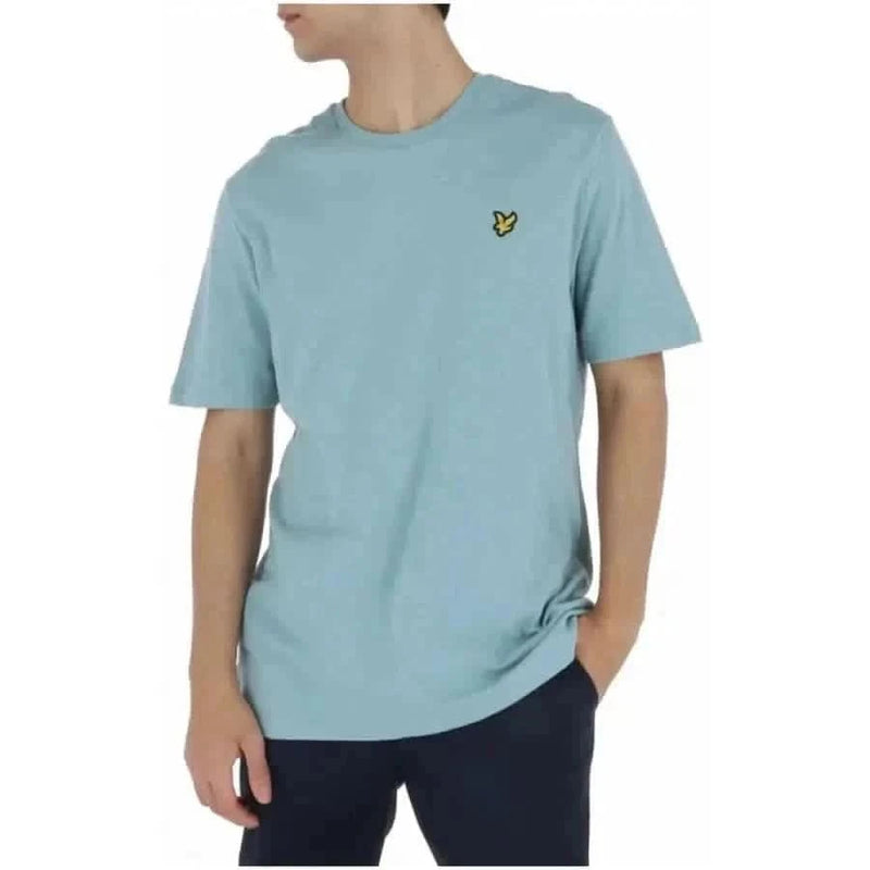 Lyle & Scott Männer t-shirt mit einem Mann in Blau und gelbem Logo