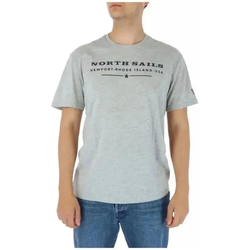 North Sails - Männer T-Shirt - grau / S - Bekleidung T-Shirts