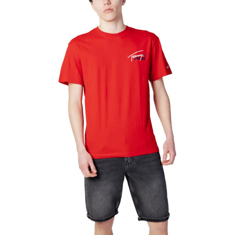 
                      
                        Tommy Hilfiger Jeans - Men T-Shirt - red / XS - Clothing
                      
                    