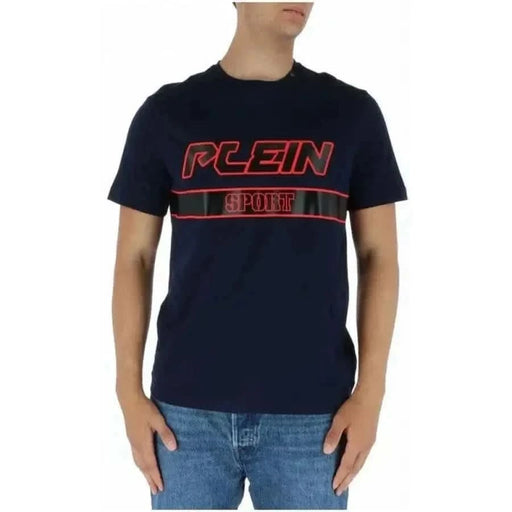 Plein Sport - Männer T-Shirt - blau / S - Bekleidung T-Shirts