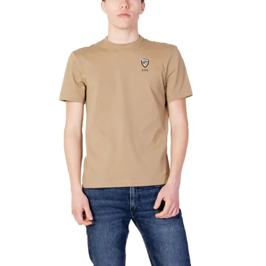 
                      
                        Blauer - Men T-Shirt - beige / S - Clothing T-shirts
                      
                    