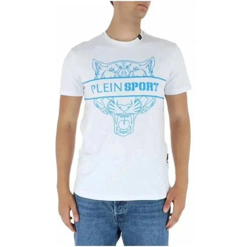 Plein Sport - Männer T-Shirt - weiß / S - Bekleidung T-Shirts